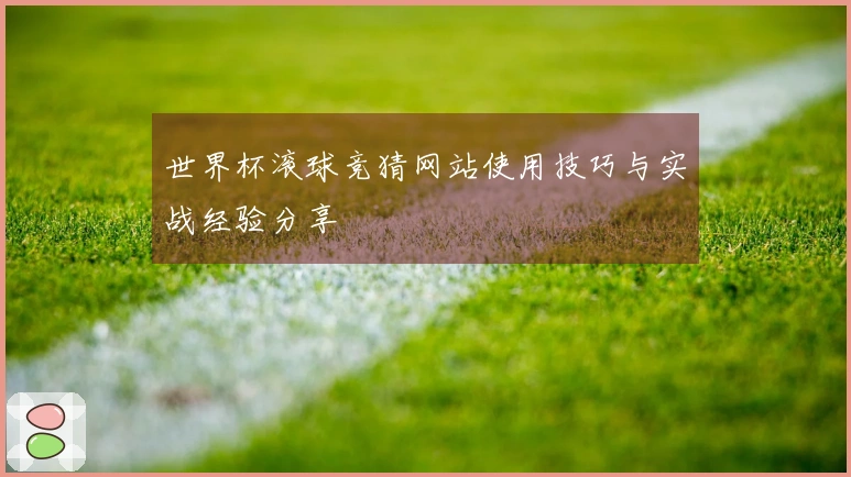 世界杯滚球竞猜网站使用技巧与实战经验分享